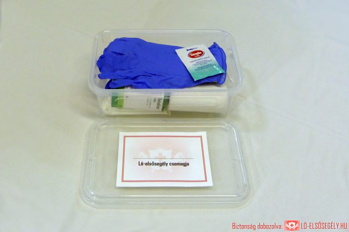 SOS ló-elsősegély csomag - praktikus műanyag dobozban is rendelhető